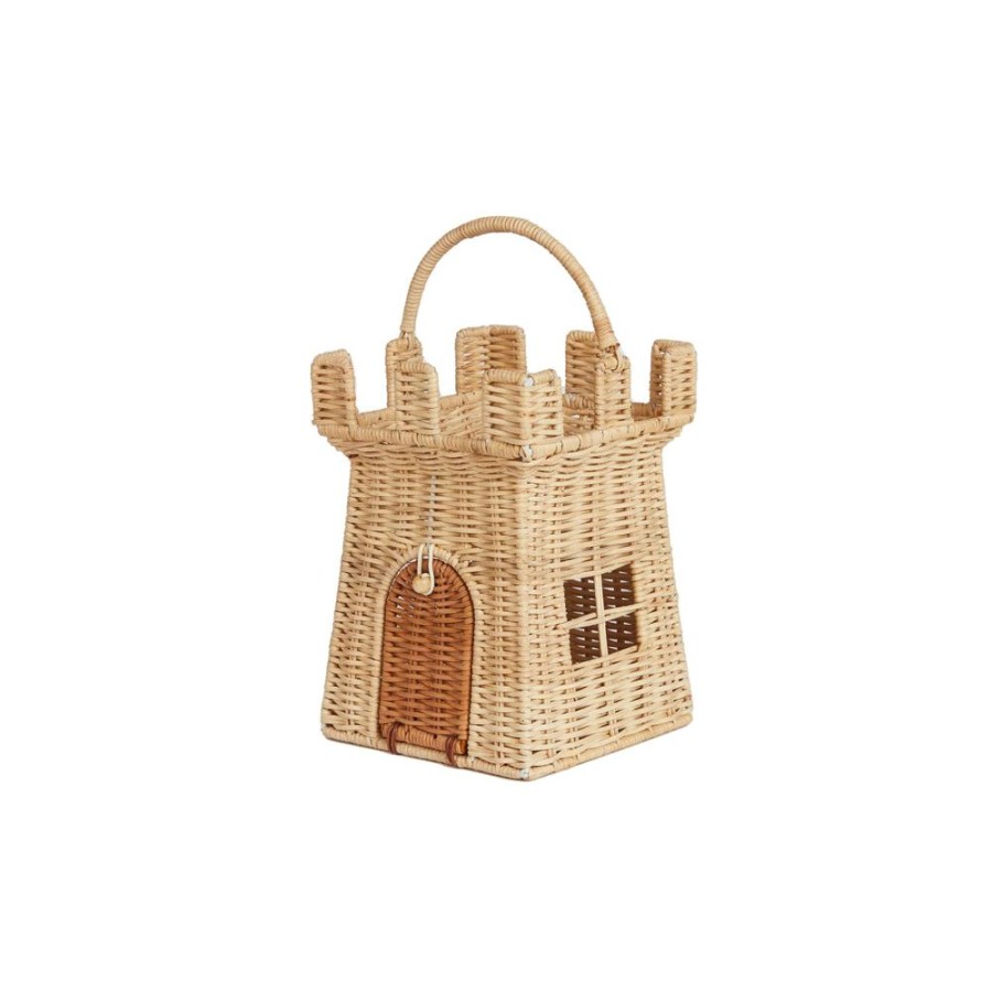 Gioco Per Categoria Olli Ella Outdoor E Natura | Borsa In Rattan Castello Olli Ella