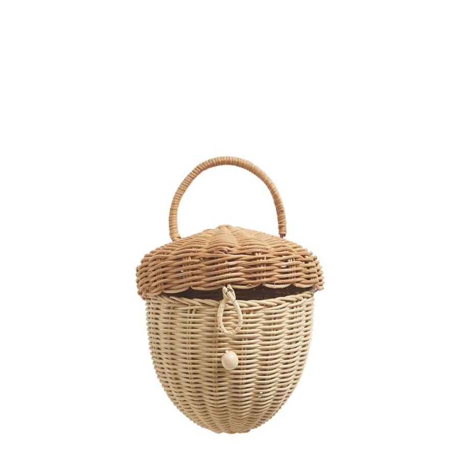 Gioco Per Categoria Olli Ella Outdoor E Natura | Borsa In Rattan Ghianda Olli Ella